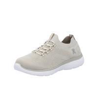 Slip-On Sneaker RIEKER Gr. 41, beige (hellbeige) Damen Schuhe Sneaker mit Elastik-Einstieg (35999549-41)