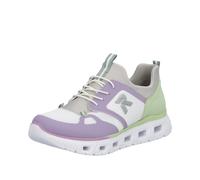 Rieker Damen Slip-On Sneaker M6078, Frauen Halbschuhe,Laufschuhe,straßenschuhe,Strassenschuhe,Sportschuhe,Freizeitschuhe,Multi (90),36 EU / 3.5 UK