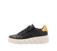 Rieker Damenschuhe Sneaker low schwarz/sungold/schwarz schwarz/sungold - Gr. - 39