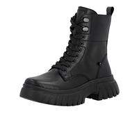 Rieker Schnürstiefelette Glattleder Damen Casual Schwarz Gr. 39