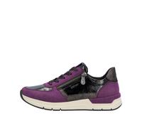 Rieker Damenschuhe Sportliche Schnürer amethyst/black/schwarz-blei amethyst/black/schwarz-blei - Gr. - 41