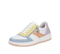 Rieker Damenschuhe Sportliche Schnürer aqua/weiss/sun/aprikot/blasslila aqua/weiss/sun - Gr. - 40