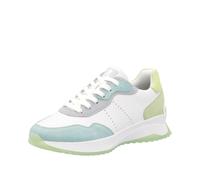 Rieker Damenschuhe Sportliche Schnürer lagune/weiss/bleu/lightmint/lime lagune/weiss/bleu - Gr. - 38