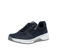 Rieker Damen-Schnürhalbschuh Blau-Weiß-Grau 36