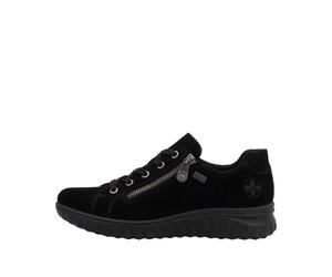 Rieker Damenschuhe Sportliche Schnürer schwarz/schwarz schwarz - Gr. - 40