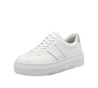 Rieker Plateausneaker 263-80-51-64 Damen Silber Lederimitat gepolsterter Schaftrand Größe 41