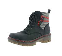 Rieker Damenschuhe Stiefeletten Sportiv Schnürstiefelette Schwarz, Schuhgröße:EUR 39