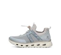 Rieker Sneaker, Rieker Sneaker Lederimitat, Slip-On, Damen Gr. 37, hellblau/beige, vegan