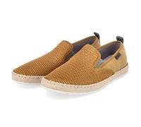 Rieker Espadrilles - Gr. 47 - Gelb - Leder & Textil