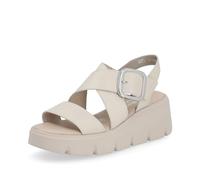 Rieker Evolution Damen Plateausandalen W1550, Frauen Sandalen,Sommerschuhe,Freizeitschuhe,offene Schuhe,Strandschuhe,bequem,beige (60),40 EU / 6.5 UK