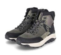 Rieker Evolution Damen sportliche Winterboots/Schnürstiefeletten Grün Textil Synthetik wasserfest, Größe:40, Farbauswahl:grün-Kombi