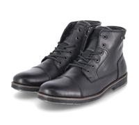 Rieker F4546-00 Schnürstiefel Glattleder Herren in schwarz - Gr. 46