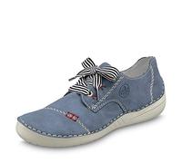 Rieker Frühjahr/ Sommer, Damen Derbys, Blau (jeans/ 14 14), 40 EU (6.5 UK)