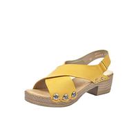 Rieker Frühjahr/Sommer, Damen Geschlossene Sandalen, Gelb (Yellow 68), 36 EU (3.5 UK)
