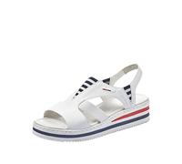 Rieker Frühjahr/Sommer, Damen Geschlossene Sandalen, Weiß (Weiss 80), 42 EU (8 UK)