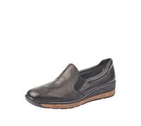 Rieker Frühjahr/Sommer, Damen Slipper, Schwarz (Schwarz 00), 37 EU (4 UK)