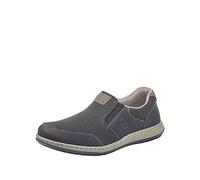 Slipper RIEKER Gr. 45, schwarz Herren Schuhe Halbschuhe mit herausnehmbarer Textilinnensohle (52915620-45)