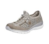 Rieker Damen Low-Top Sneaker L32P6, Frauen Halbschuhe,Sportschuhe,Freizeitschuhe,Turnschuhe,Laufschuhe,straßenschuhe,metallic (90),40 EU / 6.5 UK