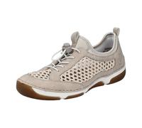 Rieker Damen Low-Top Sneaker 55960, Frauen Halbschuhe,Turnschuhe,Laufschuhe,straßenschuhe,Strassenschuhe,Sportschuhe,beige (60),42 EU / 8 UK