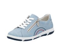 Rieker Damen Low-Top Sneaker 42424, Frauen Halbschuhe, lose Einlage,straßenschuhe,Strassenschuhe,Sportschuhe,Freizeitschuhe,blau (10),42 EU / 8 UK