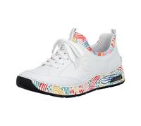 Rieker Damen Low-Top Sneaker 44562, Frauen Halbschuhe,Turnschuhe,Laufschuhe,straßenschuhe,Strassenschuhe,Sportschuhe,Weiss (80),38 EU / 5 UK