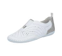 Rieker 43663 80 Damenslipper Weiss Weiss 41