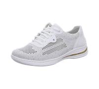 Rieker Frühjahr/ Sommer, Damen Sneaker, Weiß (White-Silver/Weiss 80), 36 EU (3.5 UK)