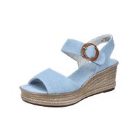 Rieker Damen-Sandalette Vegan Himmel-Blau 37