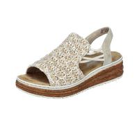 Rieker Damen 62741 Keilsandaletten, Beige, 38 EU