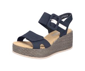 Rieker FSK Damen Sandalen für Damen, blau, Größe 37 EU