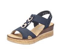 Rieker FSK Damen Sandalen für Damen, blau, Gr. 39 EU