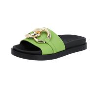 Rieker Damenschuhe Klassische Pantoletten mistel - Gr. - 38
