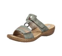 Rieker Damen Klassische Sandalen 60881, Frauen Sandalen,Sommerschuhe,Freizeitschuhe,offene Schuhe,Strandschuhe,grün (52),40 EU / 6.5 UK