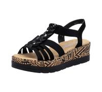 Rieker Damen Sandalen V3902-00 Schwarz Größe 36 EU