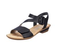 Rieker FSK Damen Sandalen für Damen, schwarz, Größe 39 EU