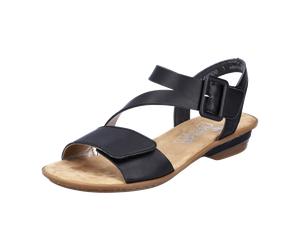 Rieker FSK Damen Sandalen für Damen, schwarz, Größe 39 EU