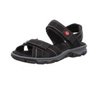 Rieker Damen Klassische Sandalen 68851, Frauen Sandalen,Sommerschuhe,Freizeitschuhe,offene Schuhe,Strandschuhe,schwarz (02),40 EU / 6.5 UK