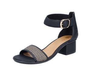 Rieker FSK Damen Sandalen für Damen, schwarz, Größe 43 EU