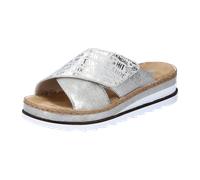 Rieker Damen V7979 Pantolette, Silber, 40 EU