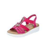 Rieker Damen Riemchensandalen 63249, Frauen Sandalen,flach,Sommerschuhe,Freizeitschuhe,offene Schuhe,Strandschuhe,sonstige Farben (31),43 EU / 9 UK