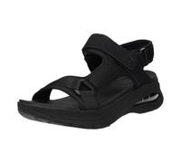 Trekkingsandale RIEKER SPORT "Byron Bay vegan", Damen, Gr. 38, schwarz, sohle schwarz, Lederimitat, Textil, casual, Schuhe, Outdoorsandale, Sommerschuh, Klettschuh mit RiekerAir Dämpfung (18121433-38)