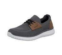 Rieker Herren Slipper sportlicher Sock Sneaker in gestrickter Optik B9656, Größe:43 EU, Farbe:Grau