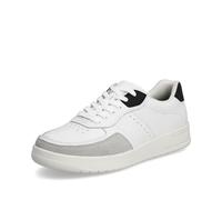 Rieker Herren Halbschuhe B7806 Weiß-Schwarz Größe 42