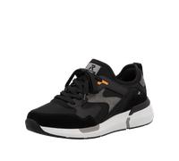 Slip-On Sneaker RIEKER SPORT, Herren, Gr. 42, schwarz (schwarz, grau), Lederimitat, Textil, sportlich, Schuhe, Freizeitschuh, Halbschuh, Schlupfschuh mit elastischem Einstieg (79827711-42) schwarz, gr