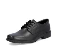 Rieker Gibson B0001-00 Herren-Schnürschuhe aus Leder, weite Passform, Schwarz, Schuhgrößensystem, Erwachsene, Herren, numerisch, breit, Größe 40, Schwarz, 42 EU