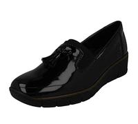 Rieker Gleam Womens Tassel Loafers 38 EU Schwarz Lack