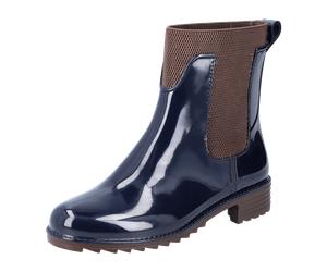 Rieker Gummistiefeletten für Damen, blau, Größe 37 EU