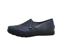 Rieker Damen-Slipper Pazifik-Blau-Schwarz blau36