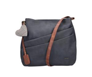 Rieker H1005-14 Damen Umhängetasche Synthetik blau