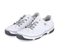 Rieker Halbschuhe - Gr. 36 - Weiß - Glattleder